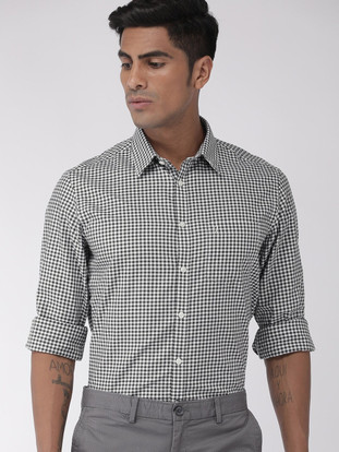 INDIAN TERRAIN Men Checkered Formal 