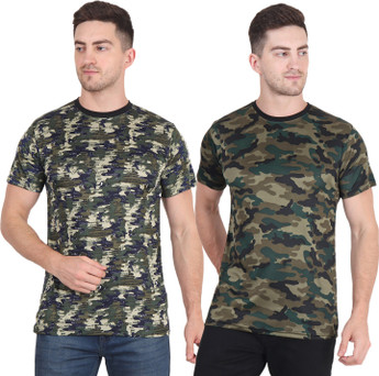 MANHOOD Military Camouflage Men Round 