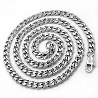 Curb chain Silver Plated 