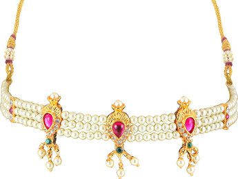 Maharashtrian chinchpeti moti necklace 