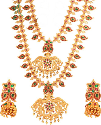 Gold-plated Plated Metal Necklace Set 