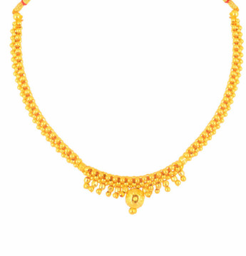 Kolhapuri Saaj Gold Plated Thushi 