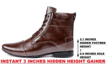 mens boots 3 inch heel