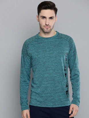 Buy ALCIS Printed Men Round Neck Blue T 