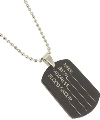 Blade Pendant Locket Necklace 