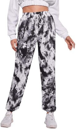 white tie dye joggers