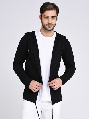 RIGO Men No Closure Solid Cardigan 