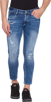 Spykar Tapered Fit Men Blue Jeans - Buy 
