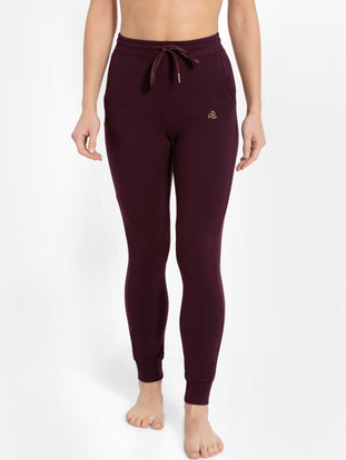 JOCKEY Solid Women Maroon Track Pants 