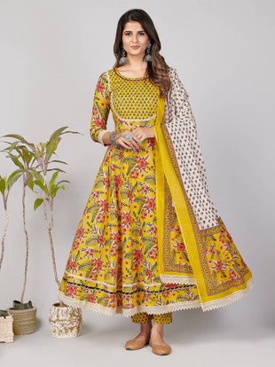 Vbuyz Women Kurta, Pant And Dupatta Set 