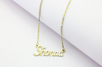 Letter Locket Pendant Necklace 