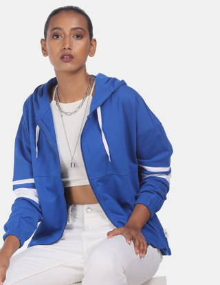Full Sleeve Solid Women Sweatshirt 