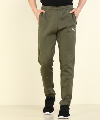 puma olive green track pants