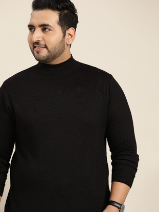Buy Sztori Solid Turtle Neck Casual Men 