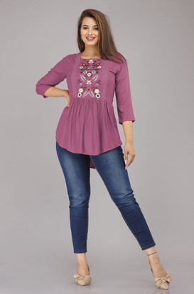 glamson Casual Embroidered Women Pink 