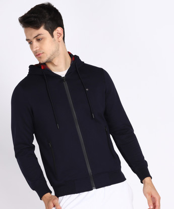 Sleeve Solid Men Sweatshirt 