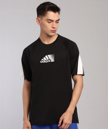 adidas Men's AEROREADY Training T-Shirt - black/white GR9679 | BIKE24