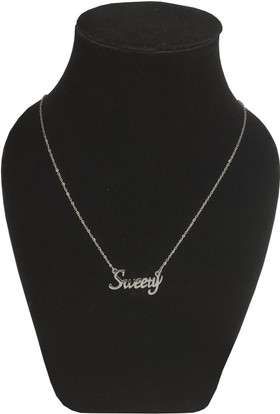 Letter Locket Pendant Necklace 