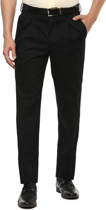 VAN HEUSEN Regular Fit Men Black 
