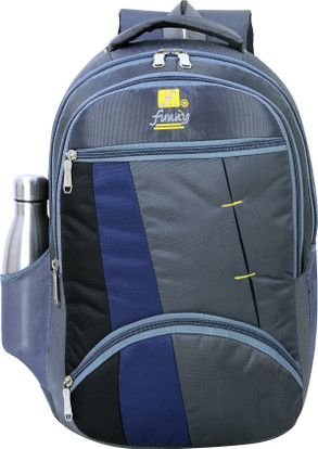 Funny Life Greyish Blue Laptop Backpack 