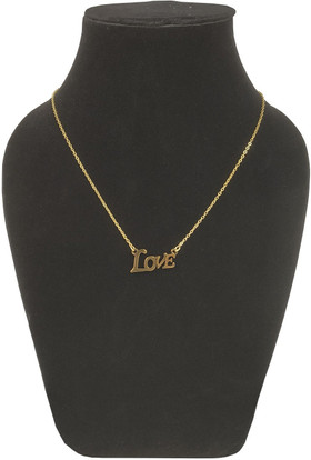 Letter Locket Pendant Necklace 