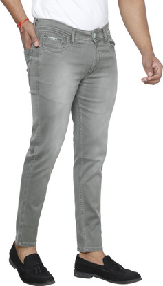 white apple jns Slim Men Green Jeans 