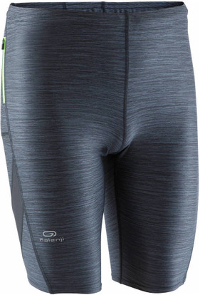 Decathlon Solid Men Grey Tights 