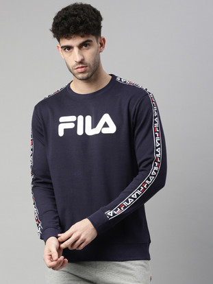 Sleeve Graphic Print Men Sweatshirt 