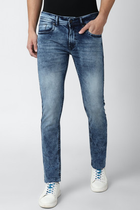 PETER ENGLAND Tapered Fit Men Blue 