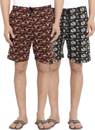 Bumchums Printed Men Multicolor Bermuda 