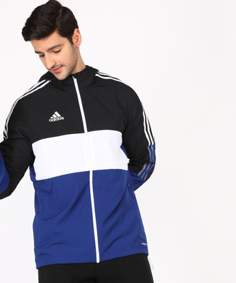 Sleeve Colorblock Men Jacket 