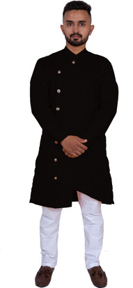Step Shoes Men Solid Pathani Kurta 