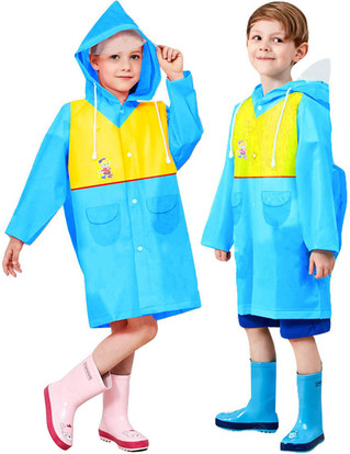 Camison Striped Boys \u0026 Girls Raincoat 
