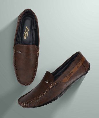 Knoos Brown Synthetic Leather Casual 