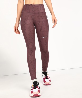 burgundy nike tights