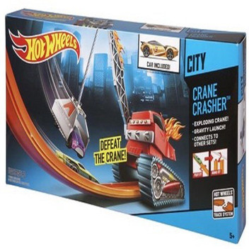 hot wheels crane crasher