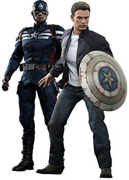 Hot Toys America The Winter Soldier Movie Masterpiece Captain America Steve Rogers 1 6 Collectible Figure Set America The Winter Soldier Movie Masterpiece Captain America Steve Rogers 1 6 Collectible Figure