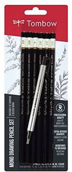Tombow Mono Drawing Pencil Combo Pack With Zero Eraser Graphite