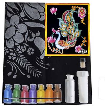 Asianhobbycrafts Emboss Painting Kit 16 X22 Velvet Cloth 1
