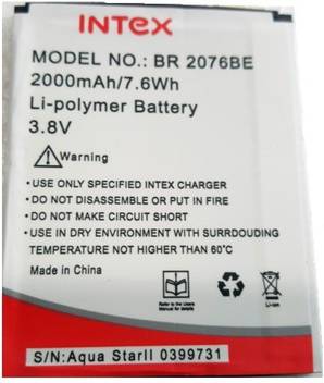 Dbns Br2076be Battery For Intex Aqua Star 2 Hd Battery Dbns Flipkart Com