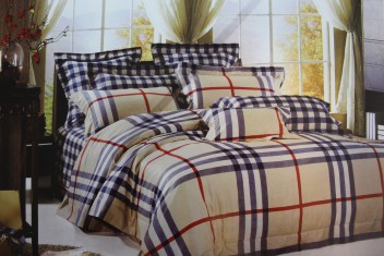 burberry print bed sheet