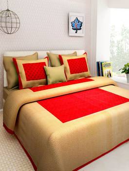 Suraaj Fashion 250 Tc Cotton Double King 3d Printed Bedsheet Buy