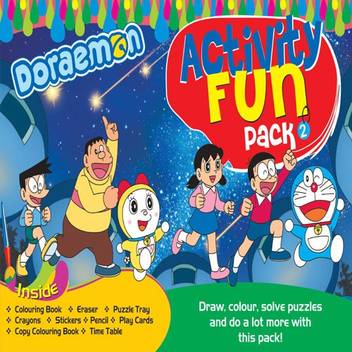 bpi doraemon  fun activity pack 2 party  fun games board