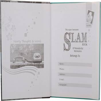 Gift Keeping Love Up Slam Book Buy Gift Keeping Love Up Slam Book By Arrankea At Low Price In India Flipkart Com What is a slam book?