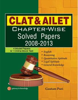 Clat And Ailet Chapter Wise Solved Papers 2008 To 2013 4 Model Papers 1 Online Mock Test Buy Clat And Ailet Chapter Wise Solved Papers 2008 To 2013 4 Model Papers Mock clat 2020 on latest pattern test 01 : flip kart