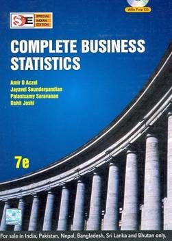 Complete Business Statistics 7th Edition Buy Complete Business