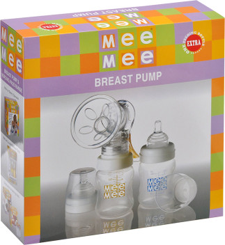 breast pump with feeding bottle set
