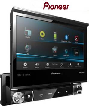 Pioneer 7 Inch Dvd Touch Screen Multimedia Receiver Avh X7550bt