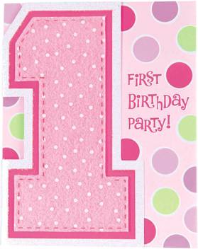 Amscan First Birthday Girl Novelty Invitation Card Price In India Buy Amscan First Birthday Girl Novelty Invitation Card Online At Flipkart Com