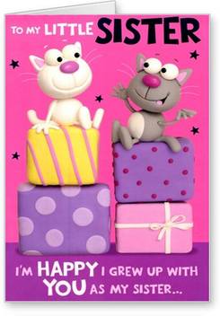 Lolprint Happy Birthday Little Sister Greeting Card Price In India